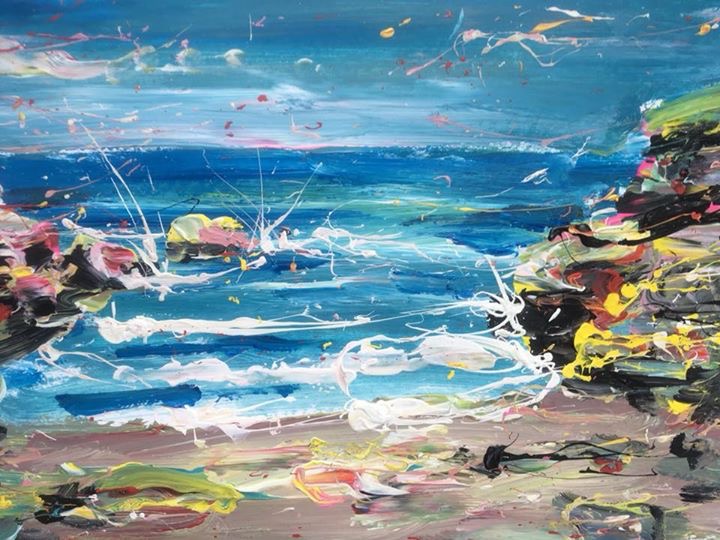 Beach Spray Bright Day Degreeart Com The Original Online Art Gallery