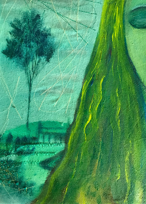 Woman in Landscape | DegreeArt.com The Original Online Art Gallery