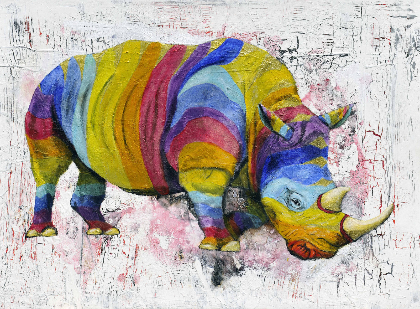 Разноцветный носорог