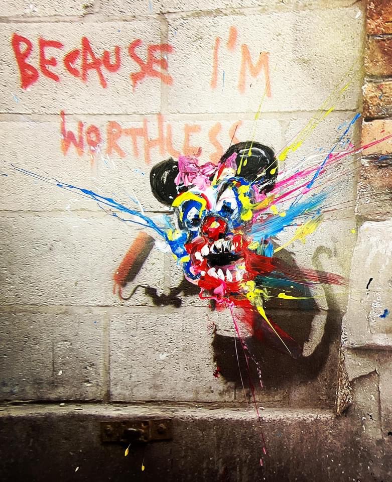 Anonymity is Worthless (after Banksy) | DegreeArt.com The Original