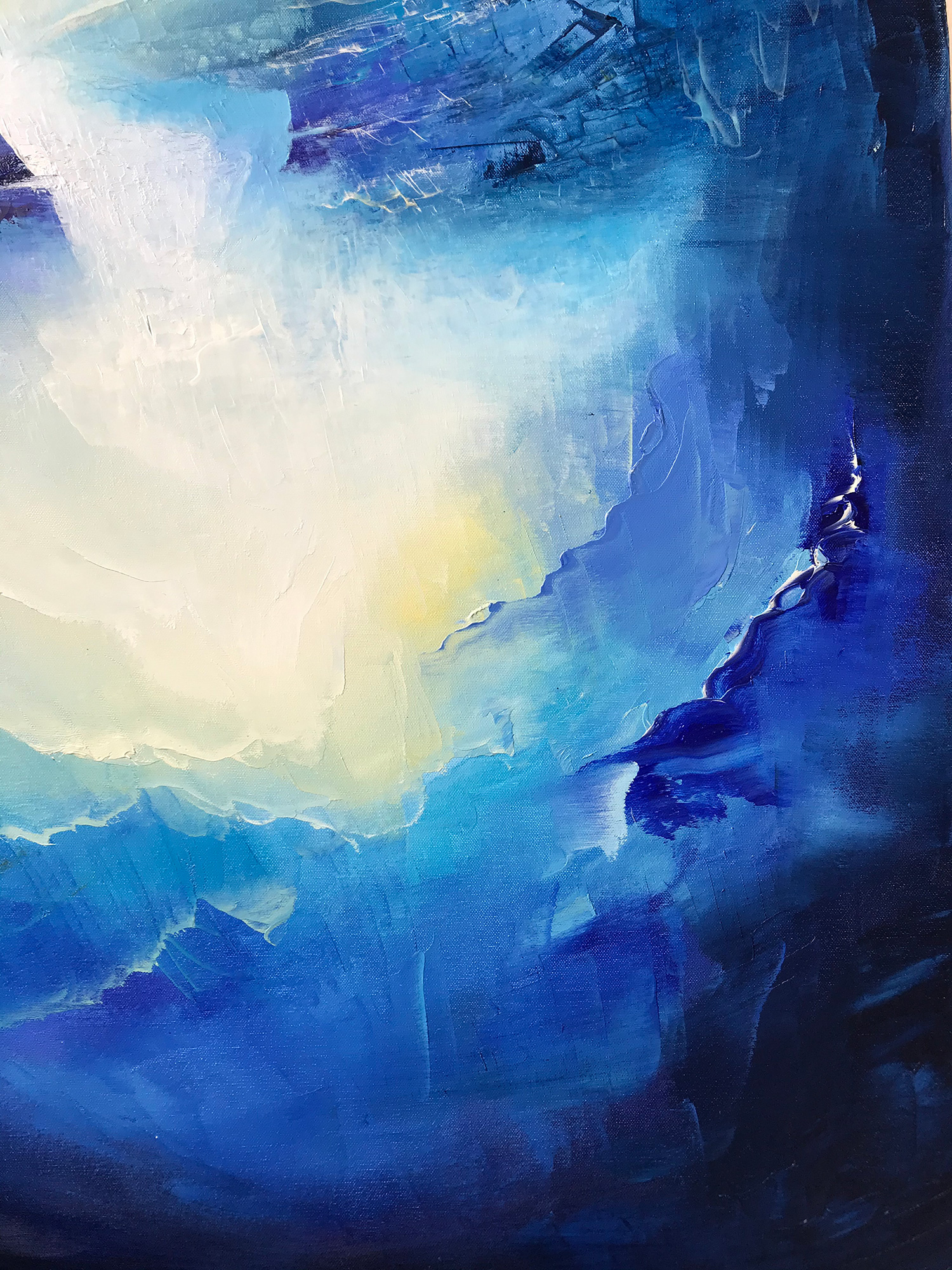 F15号】good blue(FRANCOIS) oil painting