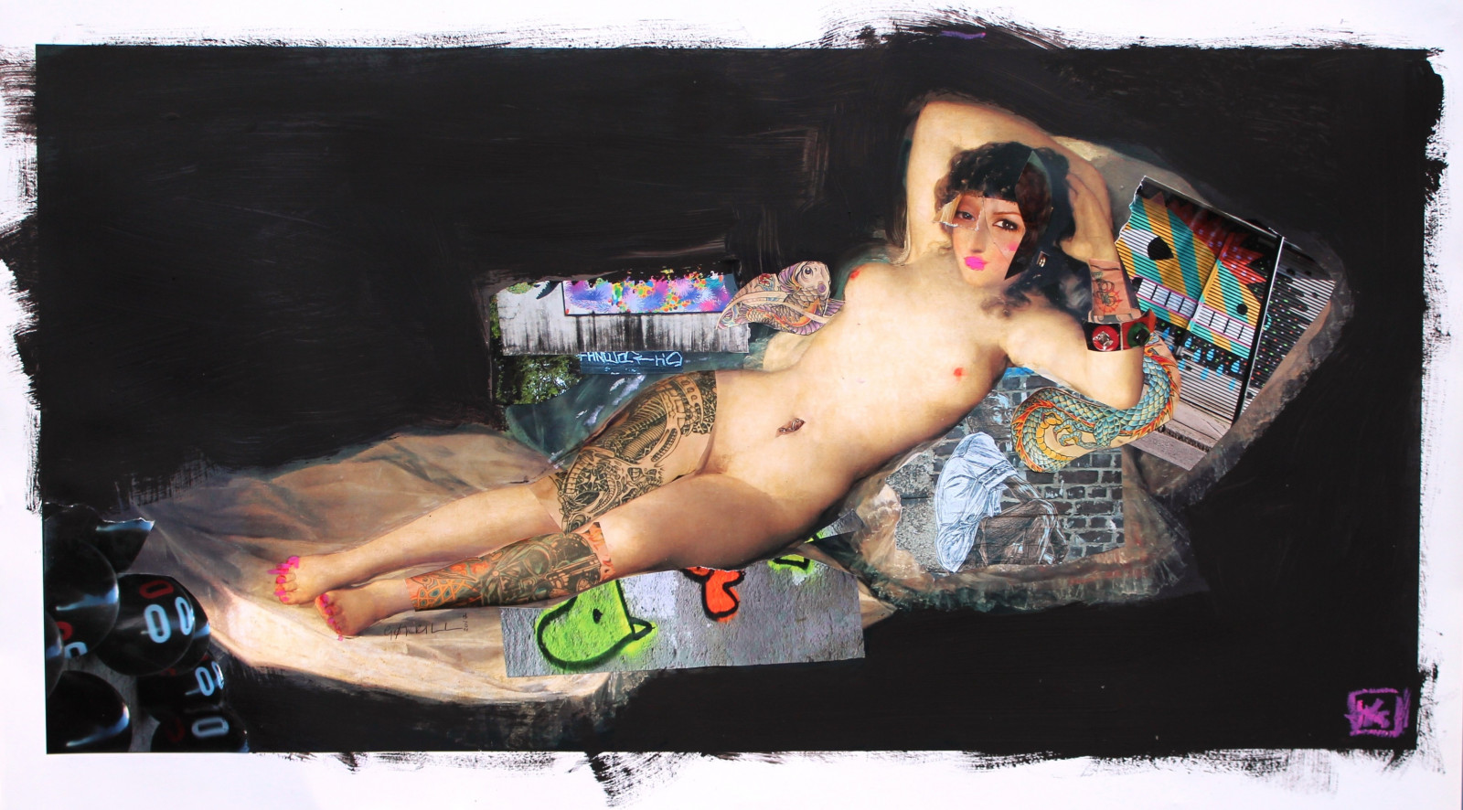 New Mistresses: Goyas La Maja Desnuda ReDrawn (Old Masters Vandalised) |  DegreeArt.com The Original Online Art Gallery