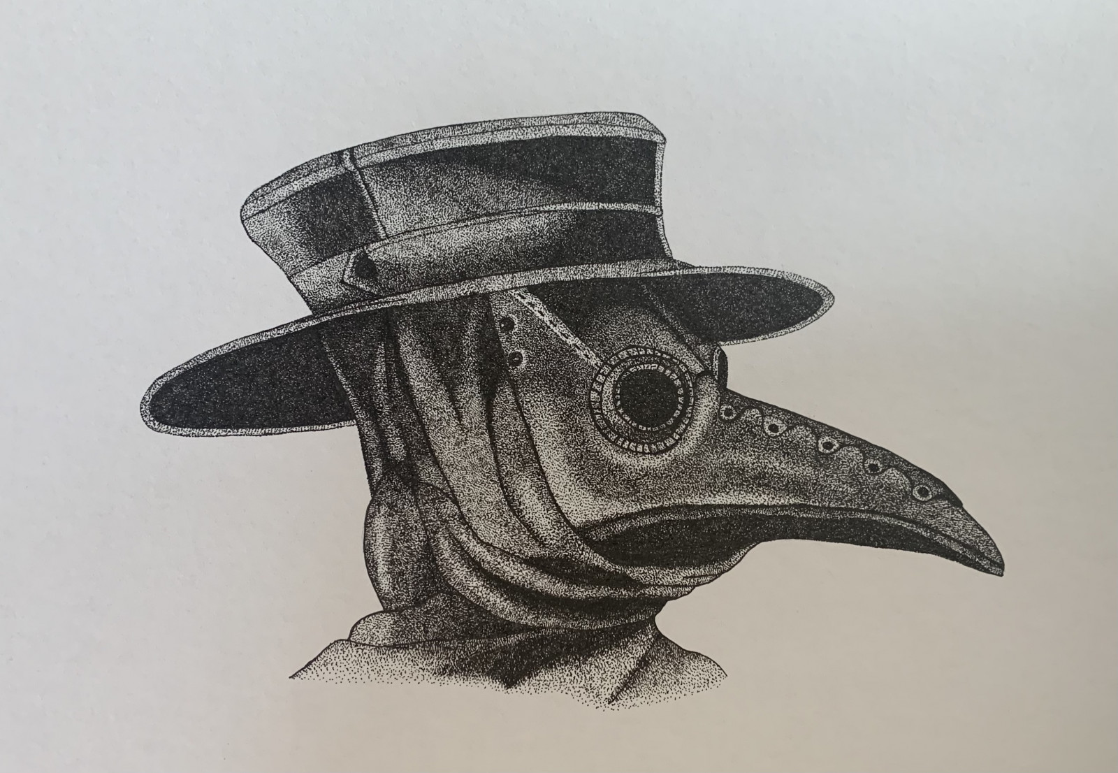 Plague Doctor Mask Drawing