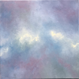 Pastel hues cloud painting 