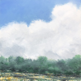 Impressionistic landscape painting 