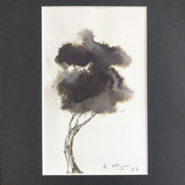 Ink painting of a tree