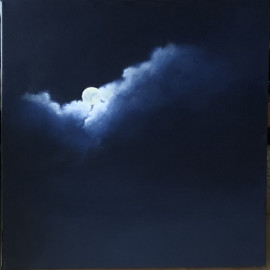 Painting of a full moon