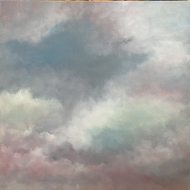 A serene painting in muted shades