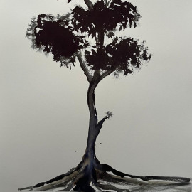 Safe Arbor Ink and watercolour tree