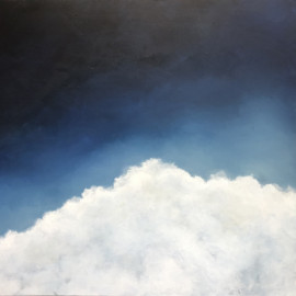 Head in the Clouds cloudscape painting 