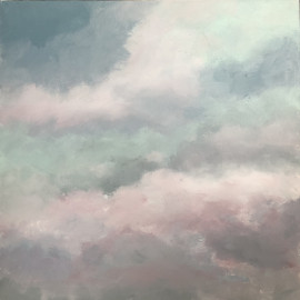 A serene cloudscape painting 