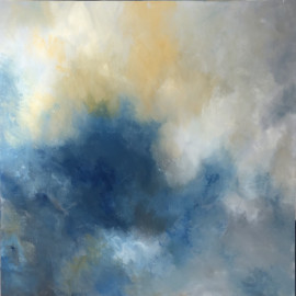 Abstracted cloud painting