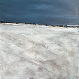 Somewhere and Nowhere Abstracted landscape painting 